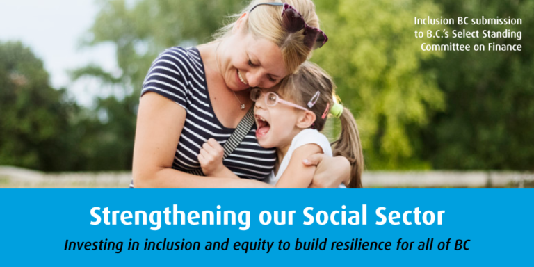strengthening our social sector: investing in inclusion and equity to build resilience for all of bc