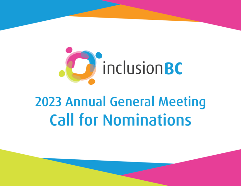 Inclusion BC 2023 AGM Call for Nominations