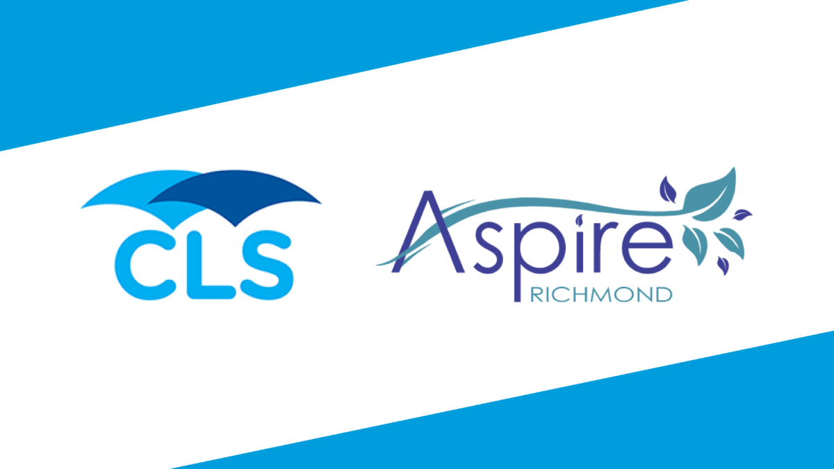 logos for Community Living Society and Aspire Richmond