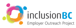 Inclusion BC logo. Smaller text below reads: Employer outreach project
